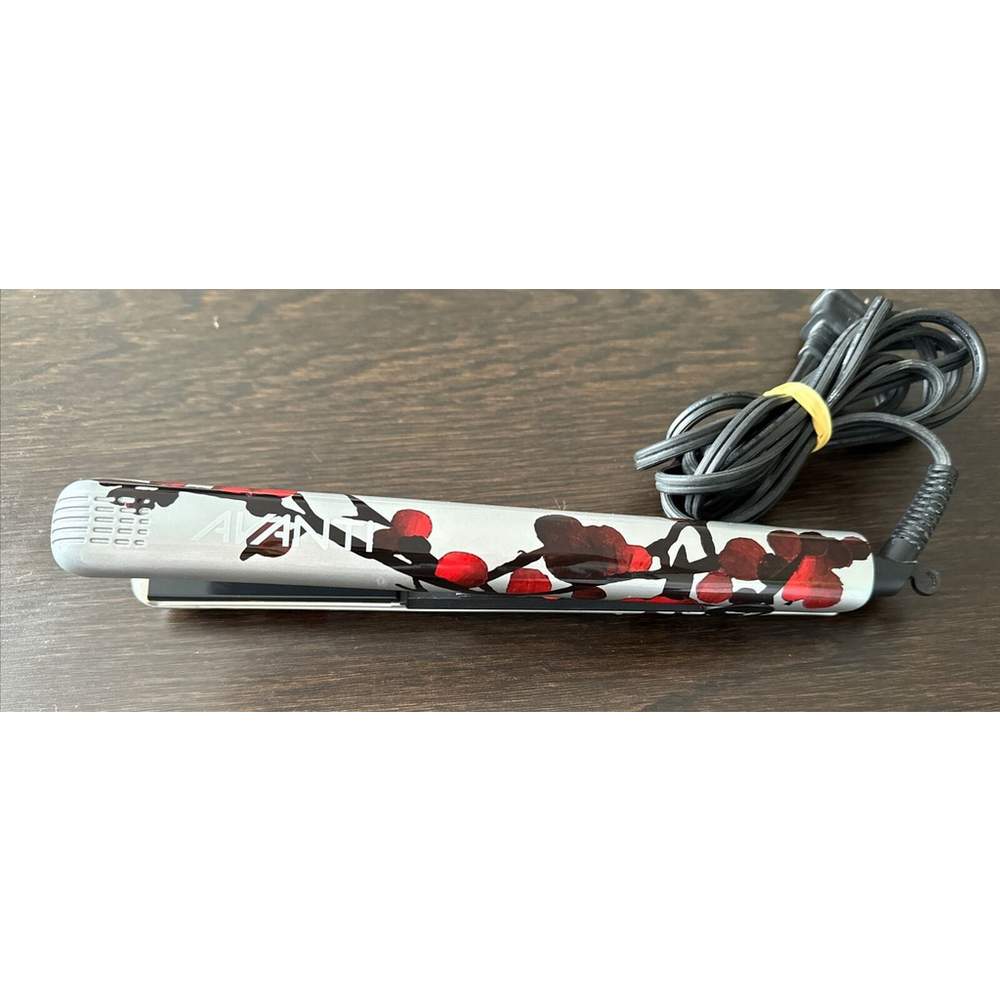 1" Samurai Avanti Ceramic Flat Iron Hair Straightener Tourmaline 450F Floral HOT